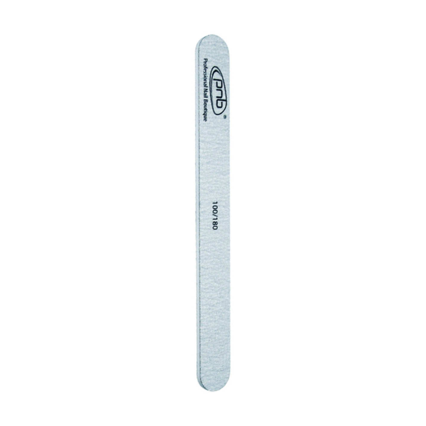 Пилка для нігтів PNB Buff Half-Round, 100/180 гритів, Grey, пряма